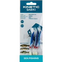 Kinetic Sabiki Mini Makk Sea Rig 5/0 | Blue Silver