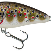 Salmo Butcher Sinking Perch Lure | Holo Brown Trout