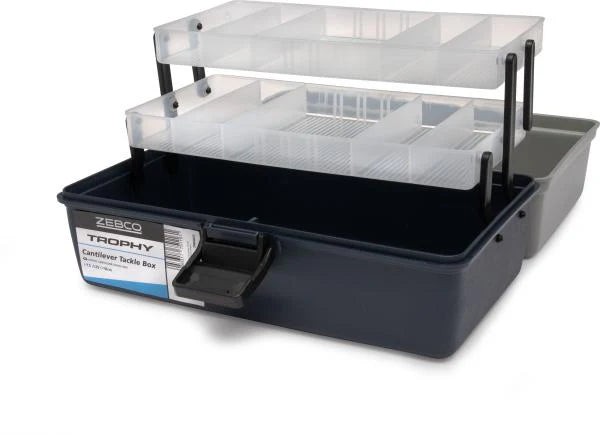 Buy Zebco 2 Tray Cantilever Tackle Box | OpenSeason.ie Irish Tackle Shop Buy Zebco 2 Tray Cantilever Tackle Box | OpenSeason.ie Irish Tackle Shop