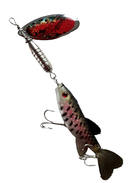 Allcock Flo Fish Minnow Spinner - 7cm 13g - Perch