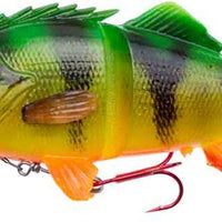 Savage Gear 4D Line Thru Perch Slow Sinking Lure - Firetiger - Pike Lures at OpenSeason.ie, Nenagh, Co. Tipperary, Ireland