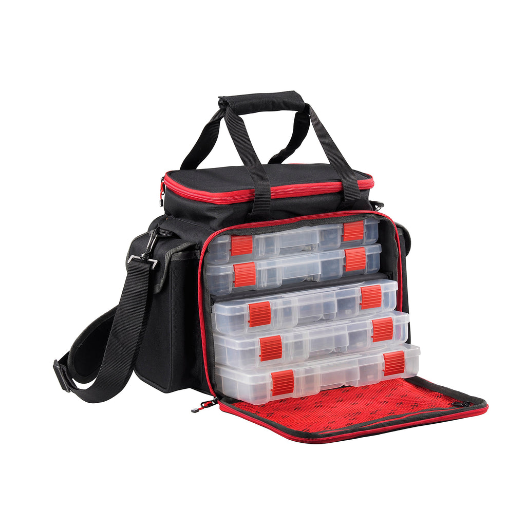 Buy Abu Garcia Large Lure Bag with 7 Integrated Tackle Boxes Open Season