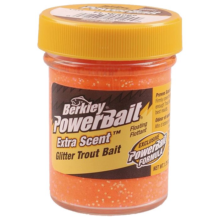 Fishing Bait Berkley PowerBait Natural Glitter Trout Bait In Tequila 'n Salt Scent - Irresistible Fishing Dough Power Bait