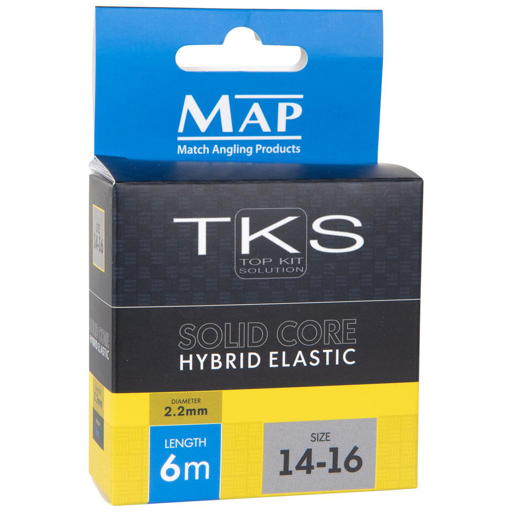 elastic sizes for pole fishing MAP TKS Solid Core Hybrid Pole/Match Fishing Elastic - Coarse Tackle