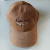 Otto Baseball Cap with Trout & Fly Lab Motif - Tobacco