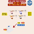 Ilba Tondo 6 Loose Trout Spinners+1 FREE+FREE Lure Box