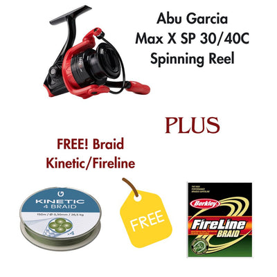 Abu Garcia Max X SP30/40C Spinning Reel *Special Offer Free Braid*