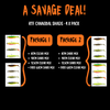 Savage Gear RFT Cannibal Shad Package Deal - Buy 3 Packs & Get 1 FREE