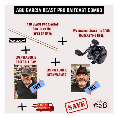 Abu Garcia Beast Pro X-Wrap Jerk Rod+Baitcast Reel
