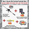 Abu Garcia Max X Black Ops Casting Package Deal - FREE BRAID + FREE LURE