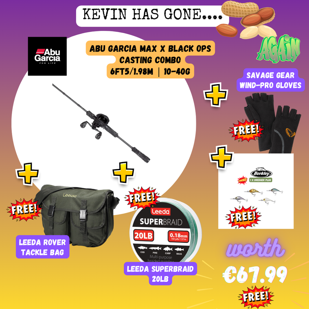 Abu Garcia Max X Black Ops Casting Combo+FREEBIES worth €69