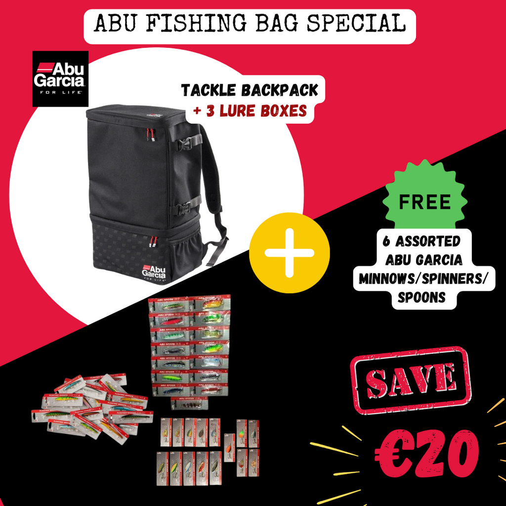 Abu Garcia Tackle Backpack+3 Boxes+6 FREE Abu Lures