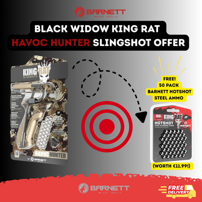 Barnett King Rat Havoc Hunter Slingshot+FREE Ammo*