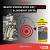 Barnett Black Widow KING RAT HUNTER Slingshot+FREE Ammo*