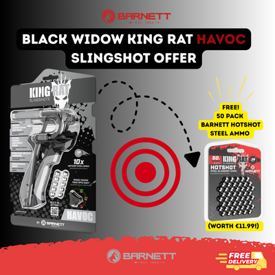 Barnett King Rat Havoc Catapult/Slingshot+FREE Ammo