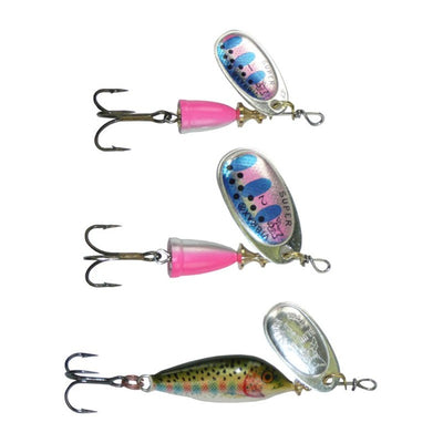 Blue Fox Vibrax Mid-Depth Trout Spinners - 3 Pack