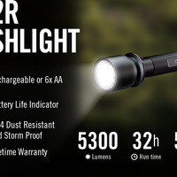 Coast TX22R Long-Range Tactical Focusing LED Torch (Rechargeable/Dual)