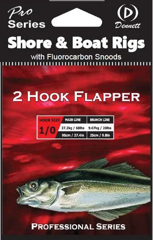Dennett Saltwater Pro 2 Hook Flapper Rig