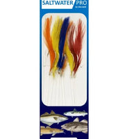 Dennett Saltwater Pro 6 Hook Multicolour Mackerel Feathers