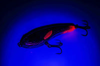 Forge of Lures Rolf Jerkbait Pike Lure Roach under UV Light