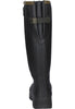 Gateway Pheasant Game Leather Side-Zip Insulated Rubber Wellies Rear view of adjustable gusset