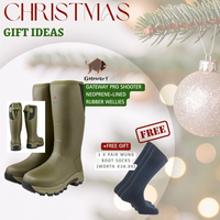 Gateway Pro Shooter Neoprene-Lined Rubber Wellies+FREE Socks