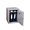 Griffon L.48 Large Document or Cash Safe | Key Lock | Grey | Open View showing file folders and contents