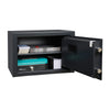 Griffon R30.K.E. Medium Document/Cash Safe | Key & Electronic Lock | Anthracite Grey | Open View