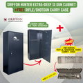 Griffon Hunter Extra-Deep 12 Gun Cabinet+FREE Carry Case