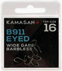 Kamasan B911 Barbless Eyed Wide-Gape Fishing Hooks