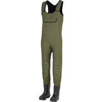 Kinetic NeoClassic Neoprene Fishing Chest Waders with Chest pocket, adjustable shoulder straps, reinforced knees and cleated boots
