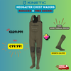 Kinetic NeoGaiter Neoprene Fishing Chest Waders Reduced & Free Socks
