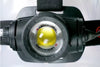 Close-up of a LEDLENSER H15R CORE headlamp on a white background