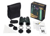 Levenhuk Karma PRO 10.42 Binoculars with accessories and packaging 
