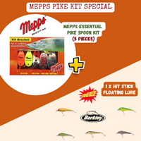 Mepps Essential Pike Spinner Kit 5 Pack+FREE LURE