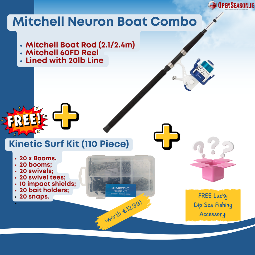 Mitchell Neuron Boat Rod+Reel+Line+Accessories Special