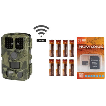 Num'axes PIE1077 WiFi Full HD Trail Camera (with SD Card & Batteries)