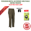 Percussion Bristol Hunting Trousers+*FREE Head Torch!*