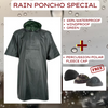 Percussion Waterproof Rain Poncho+FREE Cap