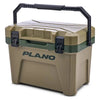 Plano Frost Cooler Box 30l Large Inland Green Closed View with Handle Standing