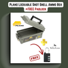 Plano Lockable Shot Shell Ammo Box+FREE Padlock