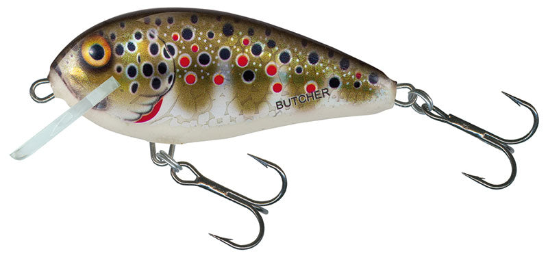 Salmo Butcher Floating Perch Lure | Holo Brown Trout