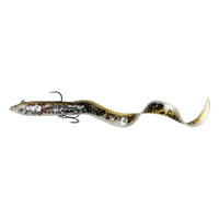Savage Gear 3D Real Eel Pre-Rigged Lure Olive Pearl