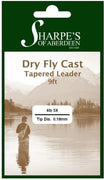 Sharpe's of Aberdeen Dry Fly Cast Tapered Leader 9ft