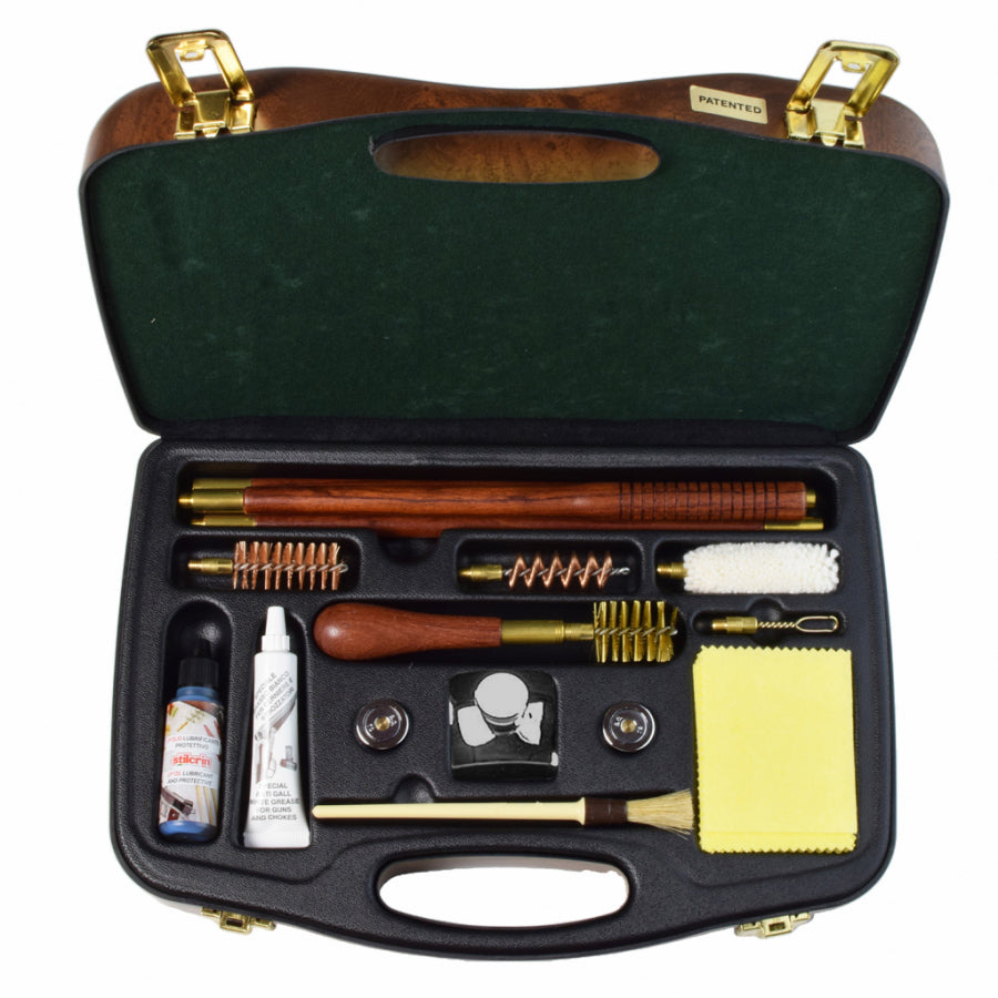 Stil Crin Deluxe Shotgun Cleaning Kit in Wooden Case
