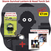 Storm Survival Lantern & Head Torch Set