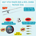 Ugly Stik Power Rod & Reel Combo Package Deal