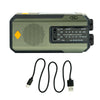 Highlander Solar-Powered Emergency Radio, Torch, Power Bank & SOS with charging cable