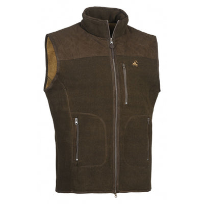 Verney-Carron Pro Hunt Presley Brown vest with a logo on a white background