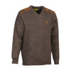 Verney-Carron Brown V-Neck Fox Jumper